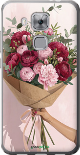 Силиконовый чехол Пионы 1 для Huawei Nova Plus - 6705u-961 изображение 