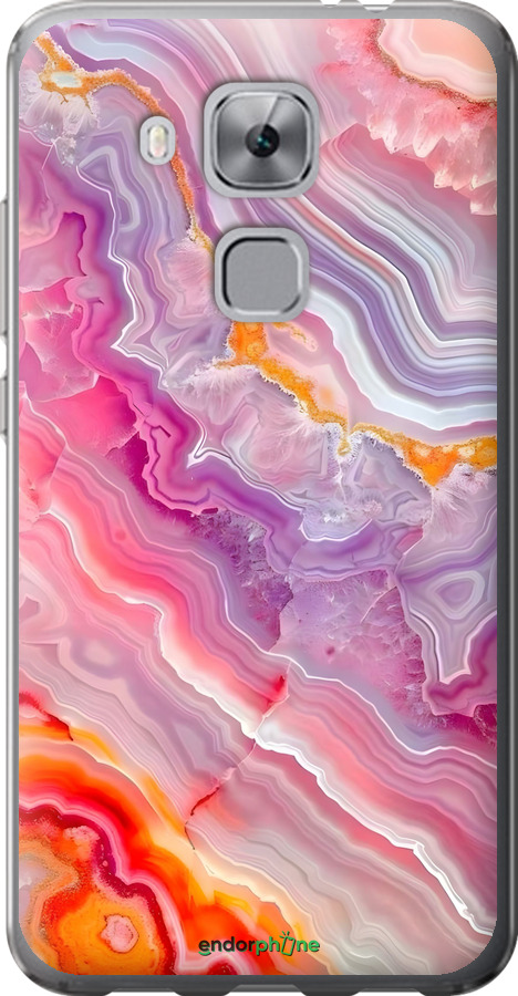 Силиконовый чехол Мрамор 2 для Huawei Nova Plus - 6307u-961 изображение 