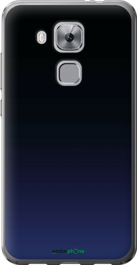 Силиконовый чехол Градиент в тёмно - синем стиле для Huawei Nova Plus - 6542u-961 изображение 