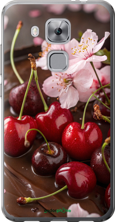 Силіконовий чехол Вишня у шоколаді для Huawei Nova Plus - 6698u-961 изображение 