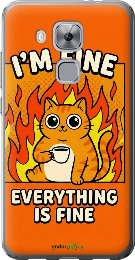 Силиконовый чехол Funny Cat для Huawei Nova Plus - 6786u-961 изображение 