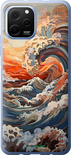 Силиконовый чехол Арт волны для Huawei Nova Y61 - 6324u-2983 изображение 
