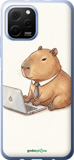 Силиконовый чехол 'Funny Capybara CEO Working' для Huawei Nova Y61 изображение 1