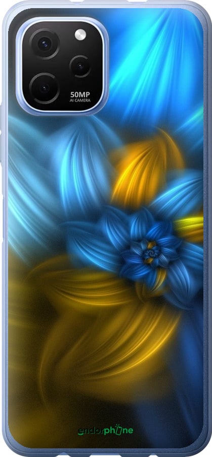 

Силіконовий чохол "Візерунок 46" для Huawei Nova Y61, Синій