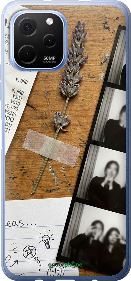 Силиконовый чехол Aesthetic Scrapbook Collage для Huawei Nova Y61 - 6773u-2983 изображение 