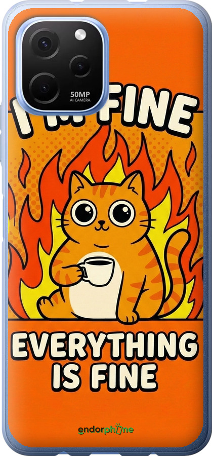 Силіконовий чехол Funny Cat для Huawei Nova Y61 - 6786u-2983 изображение 