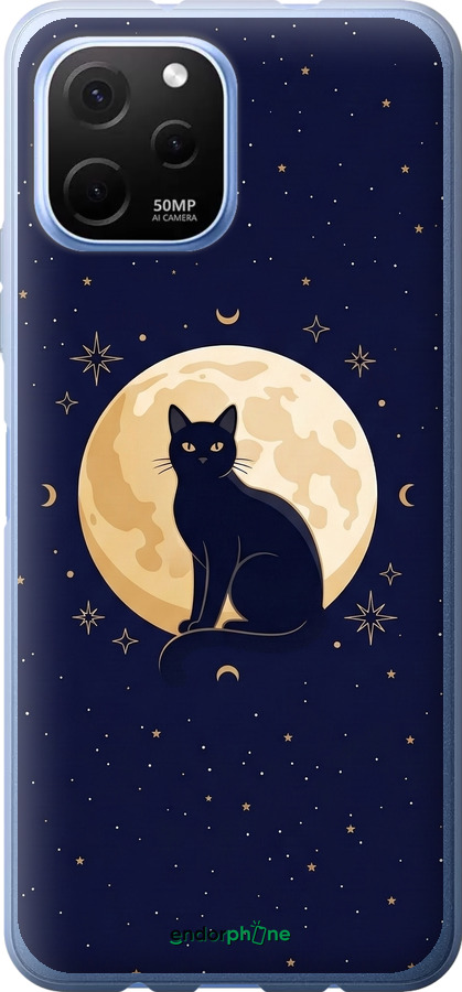Силіконовий чехол Cute Cat Celestial/Witchy для Huawei Nova Y61 - 6787u-2983 изображение 