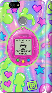 3D пластиковый матовый чехол Y2K Aesthetic Retro Pet: Годуй мене кавою для Huawei Nova - 6784m-439 изображение 