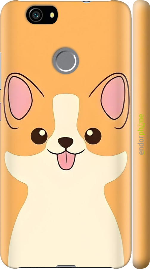 3D пластиковый матовый чехол Милый пес для Huawei Nova - 6296m-439 изображение 