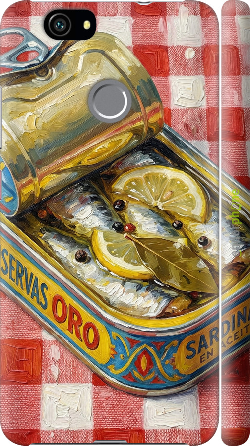 3D пластиковый матовый чехол Vintage Sardine Tin Phone для Huawei Nova - 6772m-439 изображение 