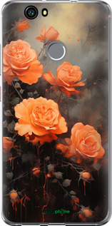 2D пластиковый чехол Оранжевые розы для Huawei Nova - 5944t-439 изображение 