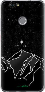 2D пластиковый чехол Минималистический горный пейзаж для Huawei Nova - 6438t-439 изображение 