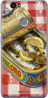 2D пластиковий чехол Vintage Sardine Tin Phone для Huawei Nova - 6772t-439 изображение 