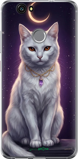 Силіконовий чехол Mystic White Cat Gothic Dark Purple Gold для Huawei Nova - 6805u-439 изображение 