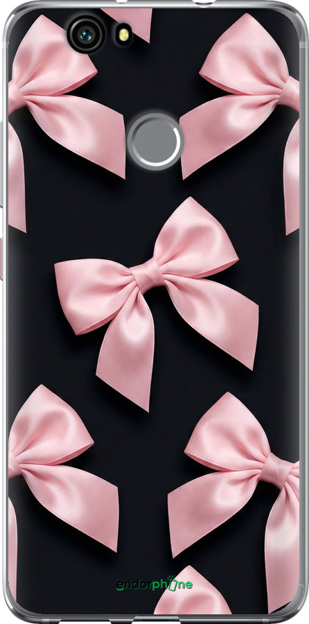 Силіконовий чехол Coquette Ribbons Dark Coquette для Huawei Nova - 6767u-439 изображение 
