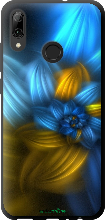 

TPU чорний чохол "Візерунок 46" для Huawei P Smart 2019, Синій