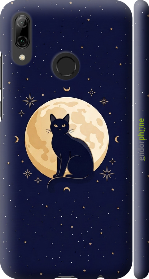 3D пластиковый матовый чехол Cute Cat Celestial/Witchy для Huawei P Smart 2019 - 6787m-1634 изображение 