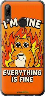 2D пластиковый чехол Funny Cat для Huawei P Smart 2019 - 6786t-1634 изображение 