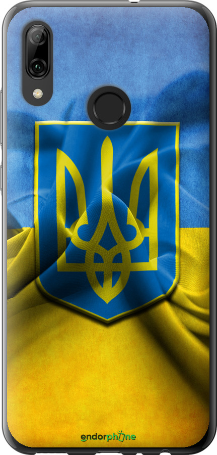 

Силіконовий чохол "Прапор та герб України" для Huawei P Smart 2019, Блакитний