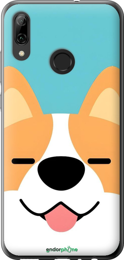Силиконовый чехол Корги для Huawei P Smart 2019 - 6280u-1634 изображение 