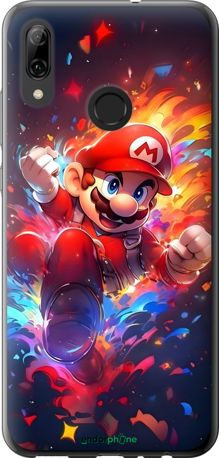 Силиконовый чехол Супер Марио для Huawei P Smart 2019 - 6342u-1634 изображение 