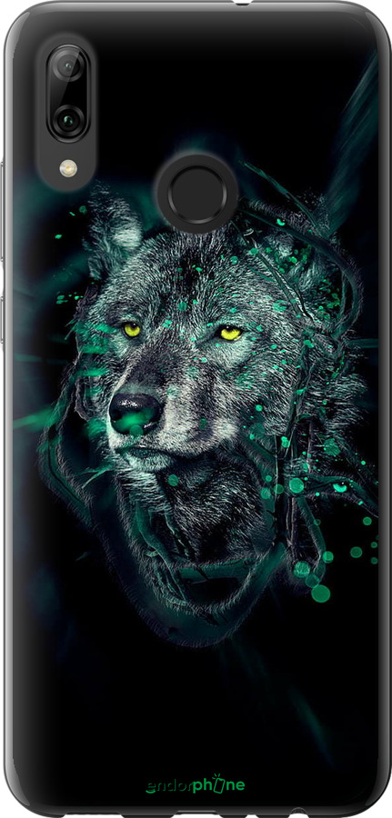 2D пластиковый чехол Wolf для Huawei P Smart 2019 - 6610t-1634 изображение 