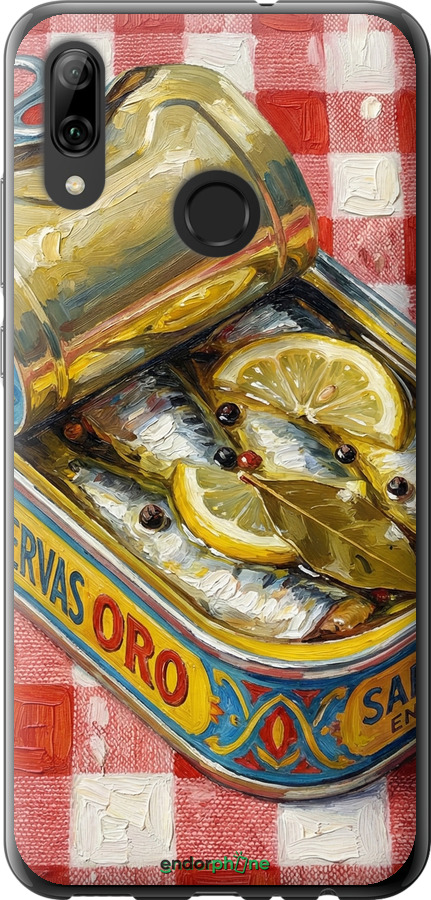 Силиконовый чехол Vintage Sardine Tin Phone для Huawei P Smart 2019 - 6772u-1634 изображение 