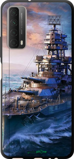 TPU чехол Военный корабль, world of tanks, wargaming для Huawei P Smart 2021 - 6461b-2100 изображение 