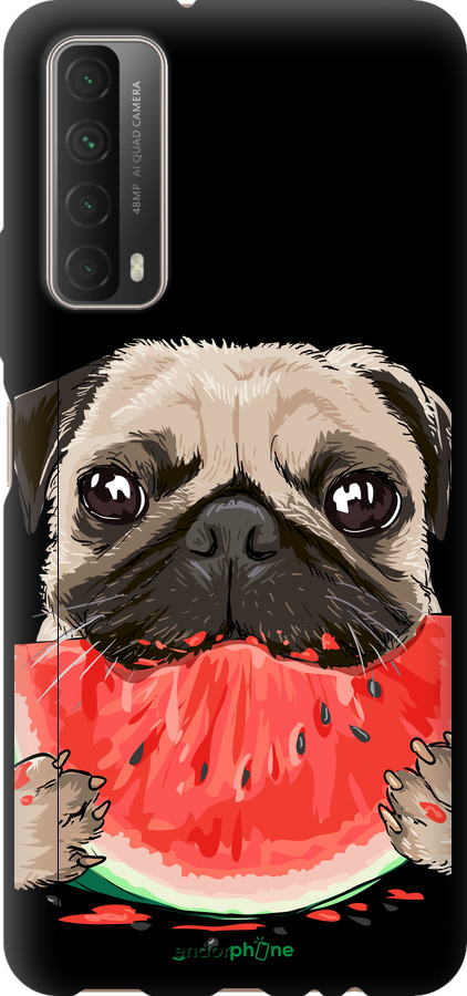 TPU чехол Мопс і кавун для Huawei P Smart 2021 - 4665b-2100 изображение 