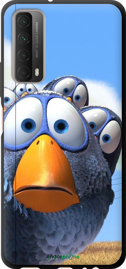 TPU чехол Angry Birds для Huawei P Smart 2021 - 6008b-2100 изображение 