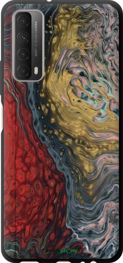TPU чехол Із зображенням абстрактного живопису для Huawei P Smart 2021 - 6530b-2100 изображение 