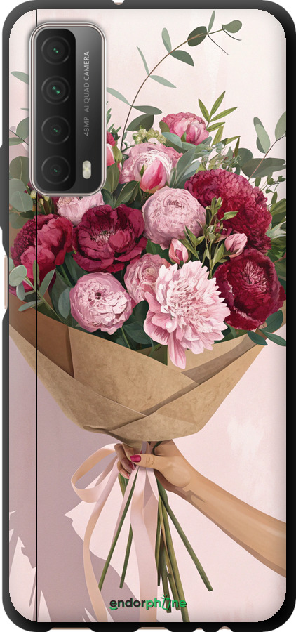 TPU чехол Пионы 1 для Huawei P Smart 2021 - 6705b-2100 изображение 