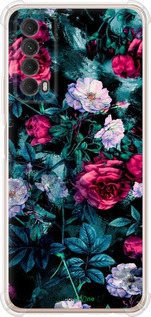 Силіконовий протиударний с посиленими кутами чехол Сад та троянди для Huawei P Smart 2021 - 6483sp-2100 изображение 