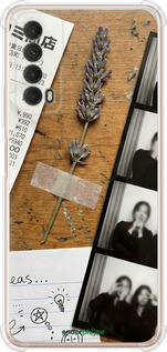 Силикон с усиленными углами чехол Aesthetic Scrapbook Collage для Huawei P Smart 2021 - 6773sp-2100 изображение 