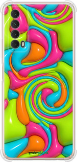 Силикон с усиленными углами чехол Y2K Jelly Dream для Huawei P Smart 2021 - 6780sp-2100 изображение 