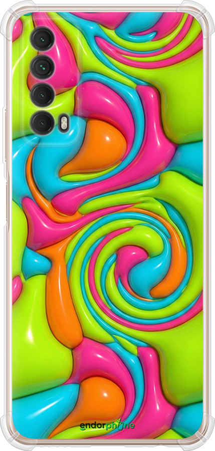 Силикон с усиленными углами чехол Y2K Jelly Dream для Huawei P Smart 2021 - 6780sp-2100 изображение 