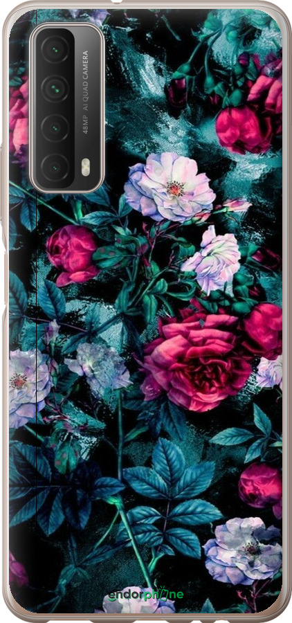 Силіконовий чехол Сад та троянди для Huawei P Smart 2021 - 6483u-2100 изображение 
