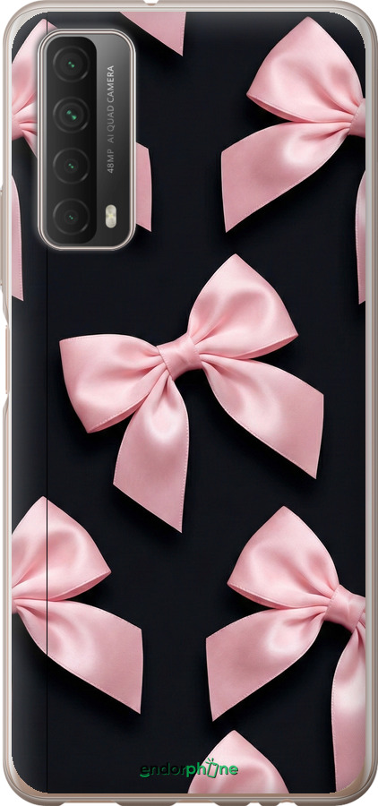 Силиконовый чехол Coquette Ribbons Dark Coquette для Huawei P Smart 2021 - 6767u-2100 изображение 