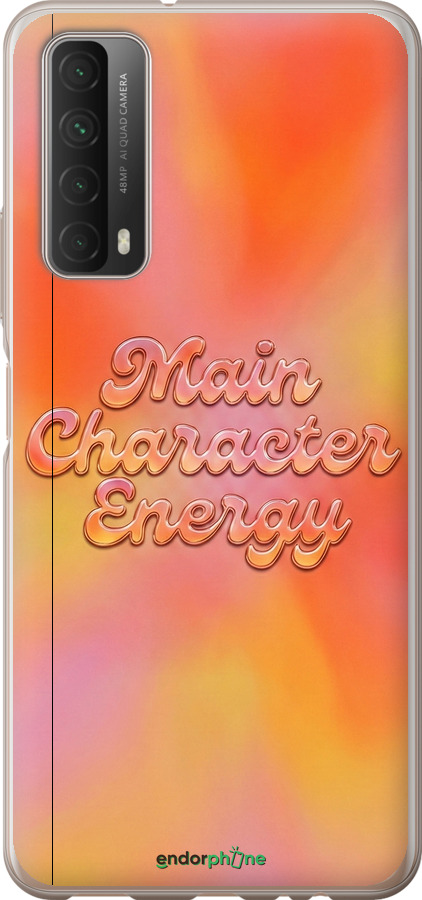 Силиконовый чехол Aura Gradient Main Character Energy Aesthetic Y2K для Huawei P Smart 2021 - 6783u-2100 изображение 