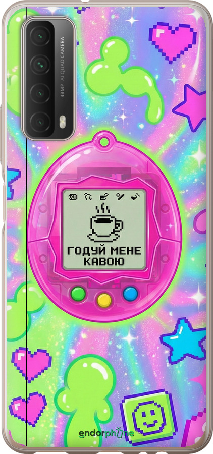 Силіконовий чехол Y2K Aesthetic Retro Pet: Годуй мене кавою для Huawei P Smart 2021 - 6784u-2100 изображение 