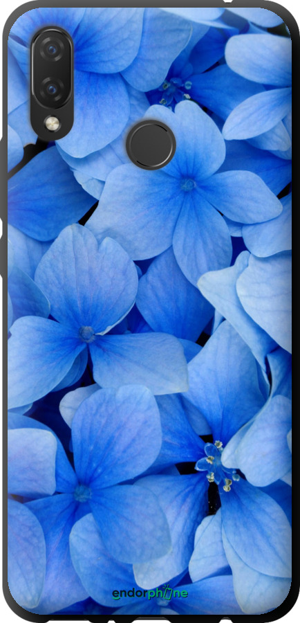 TPU чехол Синие цветы для Huawei Nova 3i - 526b-1541 изображение 