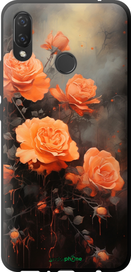 TPU чехол Оранжеві троянди для Huawei P Smart Plus - 5944b-1555 изображение 