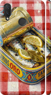 3D пластиковый матовый чехол 'Vintage Sardine Tin Phone' для Huawei P Smart Plus изображение 1