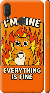 3D пластиковый матовый чехол 'Funny Cat' для Huawei Nova 3i изображение 9