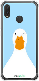 Силіконовий протиударний с посиленими кутами чехол Гусак для Huawei P Smart Plus - 6350sp-1555 изображение 