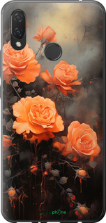 2D пластиковый чехол Оранжевые розы для Huawei P Smart Plus - 5944t-1555 изображение 