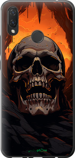 Силиконовый чехол Череп в пещере для Huawei P Smart Plus - 5959u-1555 изображение 