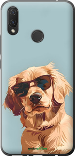 Силиконовый чехол Пес в очках для Huawei Nova 3i - 6381u-1541 изображение 