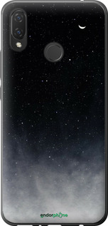 2D пластиковий чехол Голубые облака, Голубая луна для Huawei P Smart Plus - 6396t-1555 изображение 