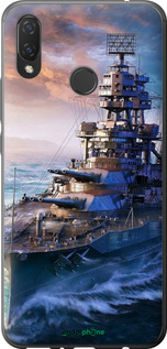 Силиконовый чехол Военный корабль, world of tanks, wargaming для Huawei P Smart Plus - 6461u-1555 изображение 